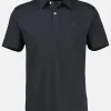 Basic poloshirt met borstzak, effen kleur