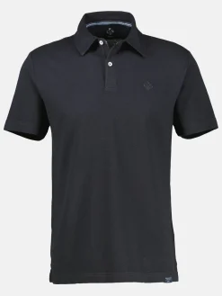Basic poloshirt met borstzak, effen kleur