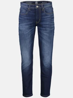 BAXTER 5-pocket denim in used look, RELAXED FIT