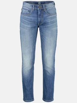 BAXTER 5-pocket denim in used look, RELAXED FIT, Comfort Stretch