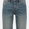 Comfortabele jogging-denim-bermuda