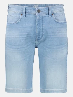 Denim herenbermudashort van comfortabele stretch