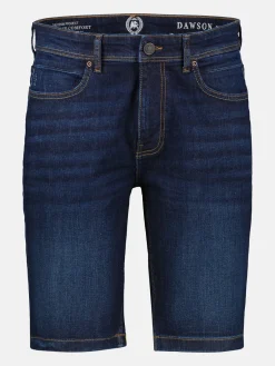 Denim herenbermudashort van comfortabele stretch