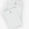 Dubbelpak heren-T-shirts, V-hals van premium katoenkwaliteit