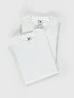 Dubbelpak T-shirts voor heren, ronde hals in premium katoenkwaliteit