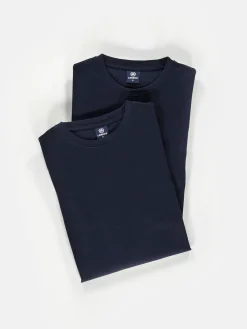 Dubbelpak T-shirts voor heren, ronde hals in premium katoenkwaliteit