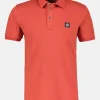 Effen, gewassen poloshirt met stretcheffect