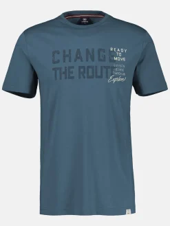 Effen T-shirt met print