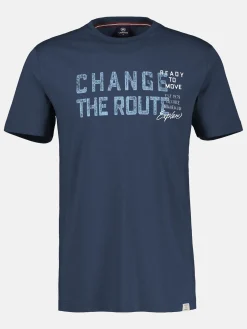 Effen T-shirt met print