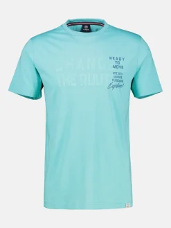 Effen T-shirt met print op de borst