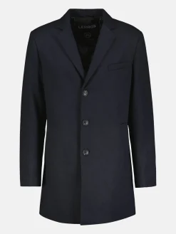 Elegante jas met reverskraag en wolgehalte