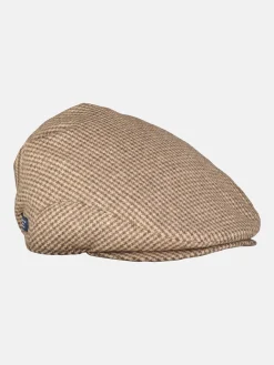 GATSBY platte pet. Pied-de-poule patroon