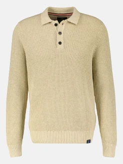 Gebreide polo met lange mouwen