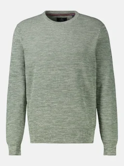 Gebreide trui in gemêleerde look
