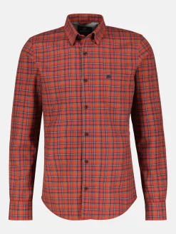 Geruit overhemd, blinde button-down kraag