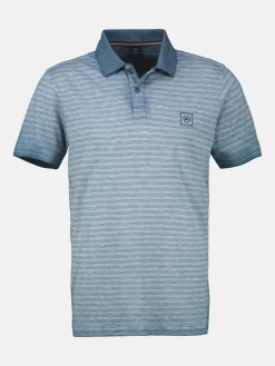 Gestreept poloshirt in grote maten
