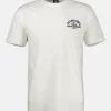 Gestreept T-shirt met voor- en achterkantprint