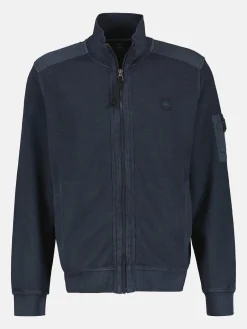Gestructureerd sweatjack met details