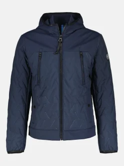 Gewatteerde herenjas met capuchon