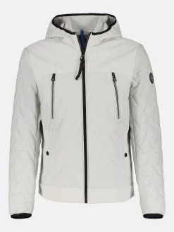 Gewatteerde herenjas met capuchon