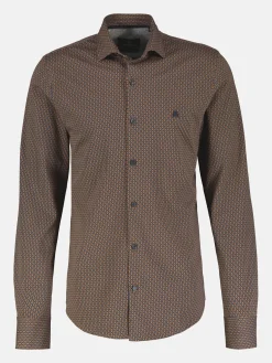Heren jersey overhemd met haaienkraag
