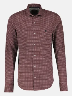 Heren jersey overhemd met haaienkraag