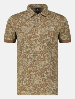 Herenpoloshirt, bloemenprint