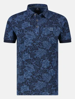 Herenpoloshirt, bloemenprint