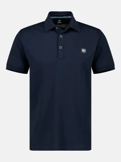 Herenpoloshirt met stretchgehalte, effen kleur