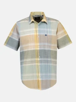Herenshirt met korte mouwen en grote ruit