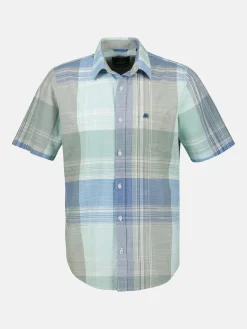 Herenshirt met korte mouwen en grote ruit