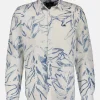 Herenshirt met lange mouwen en zomerse print