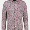 Herenshirt met lange mouwen en bloemenprint