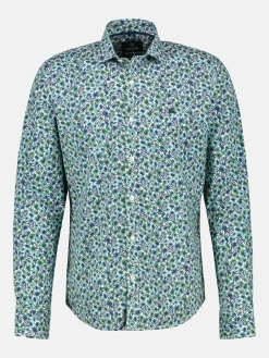 Herenshirt met lange mouwen en bloemenprint