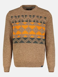 Jacquard gebreide trui voor heren