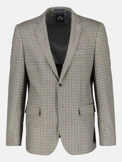 Jersey jasje met pied-de-poule-patroon