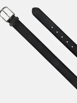 Leren riem, gearceerde look