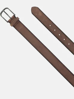 Leren riem, gearceerde look