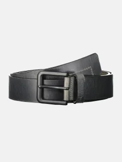 Leren riem MATTHEW met zwarte gesp