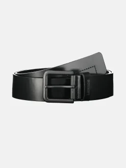 Leren riem MATTHEW met zwarte gesp