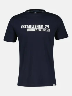 Logo-T-shirt, effen kleur