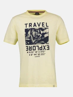 Modieus heren T-shirt met borstprint