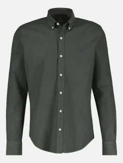 Oxford overhemd met stretch en button-down kraag