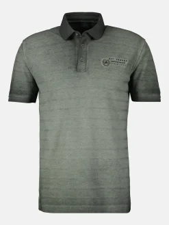 Poloshirt, gestreept in gestructureerde kwaliteit