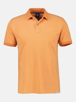 Poloshirt in gemêleerde look