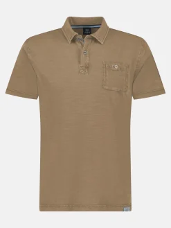 Poloshirt in zachte, gewassen jersey kwaliteit