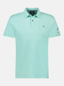 Poloshirt in zachte, gewassen jersey kwaliteit