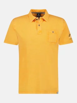 Poloshirt in zachte, gewassen jersey kwaliteit