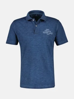 Poloshirt met borstprint