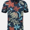 Poloshirt, zomers bloemmotief